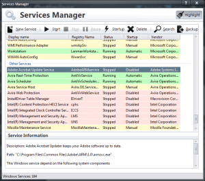 PC Services Optimizer - Services Manager