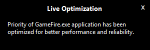Game Fire 5 - Live Optimization