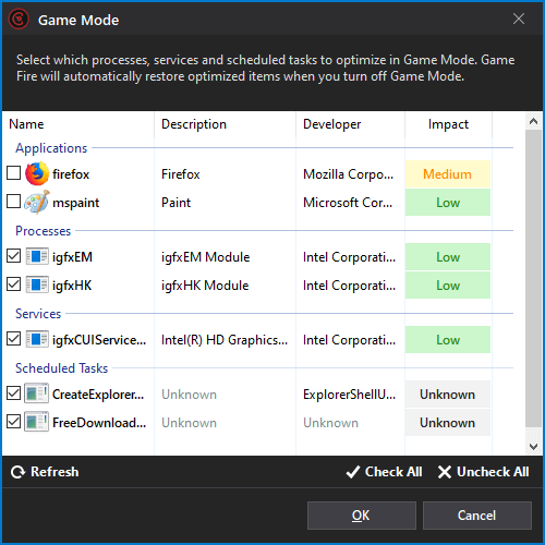 Game Fire 6.4 - Game Mode Optimizer
