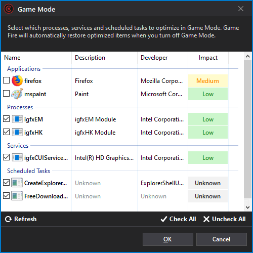 Game Fire: Game Booster - Live Optimization