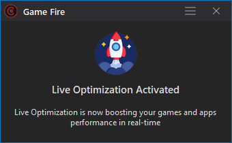 Game Fire 6.4 - Live Optimization - Real-time Game Booster