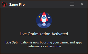 Game Fire: Game Booster - Live Optimization