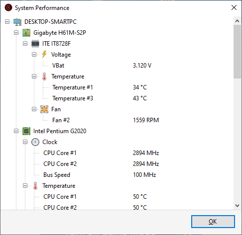 Game Fire 6.4 - System Performance and Diagnostics Information