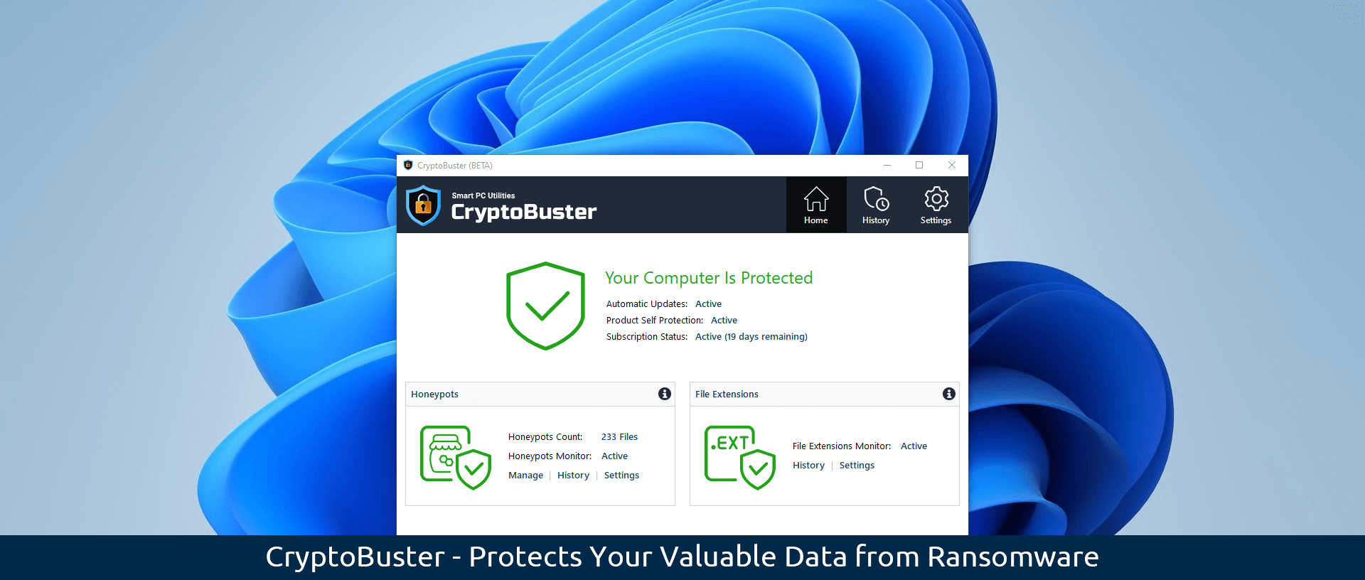 CryptoBuster - Protects Your Valuable Data from Ransomware