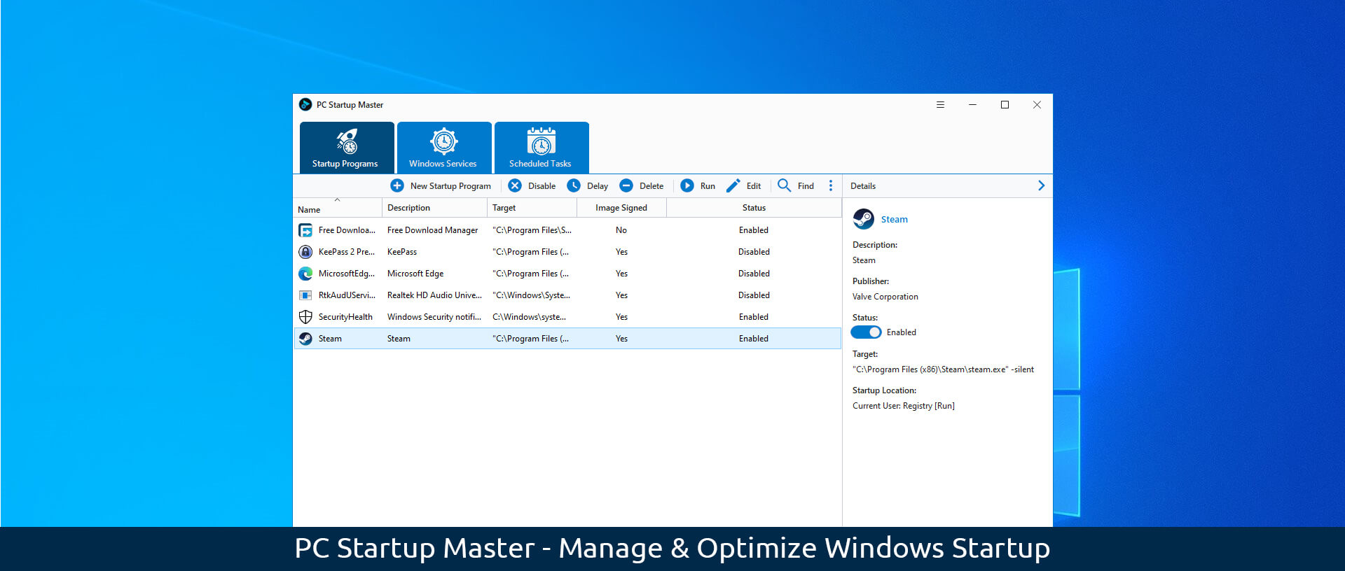 PC Startup Master Boost Windows Startup Speed and Security