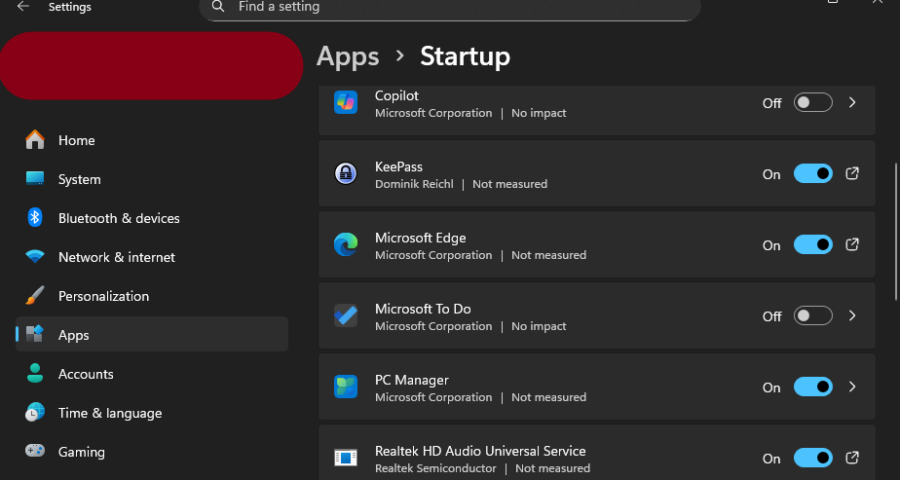 Windows Settings app