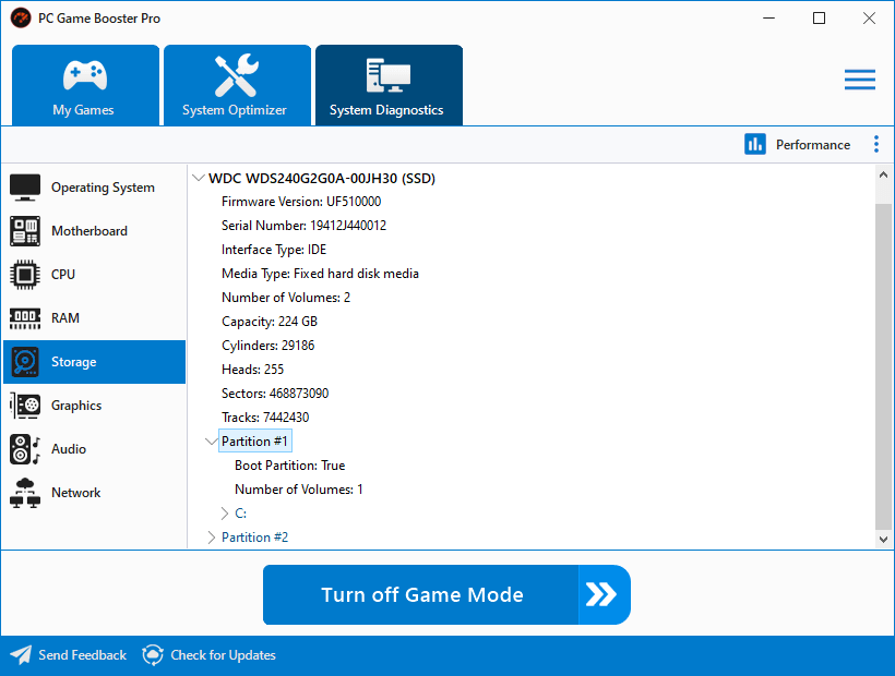 PC Game Booster - System Diagnostics
