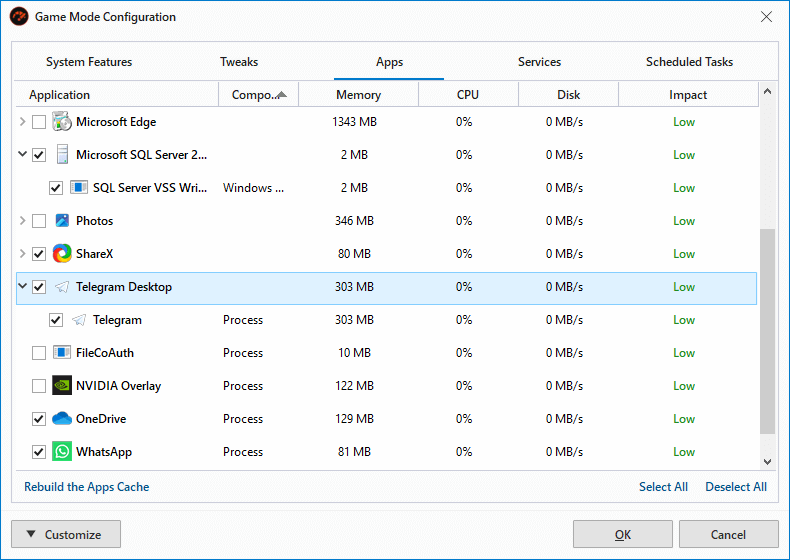 PC Game Booster - Optimize Processes and Services