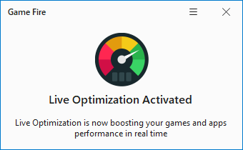Live Optimization started - Game Fire